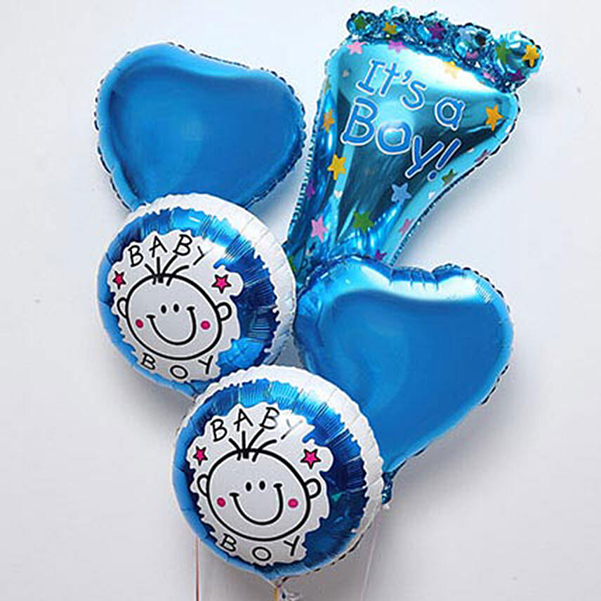 Its Baby Boy Balloon Set: Helium Balloons
