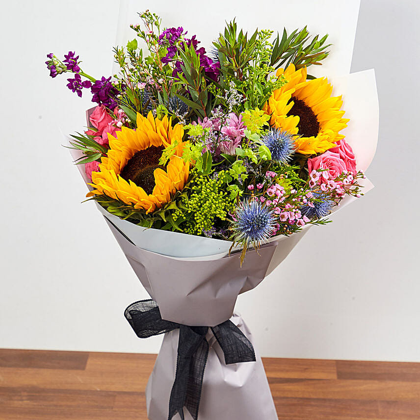 Bouquet Of Vibrant Flowers: Birthday Bouquet