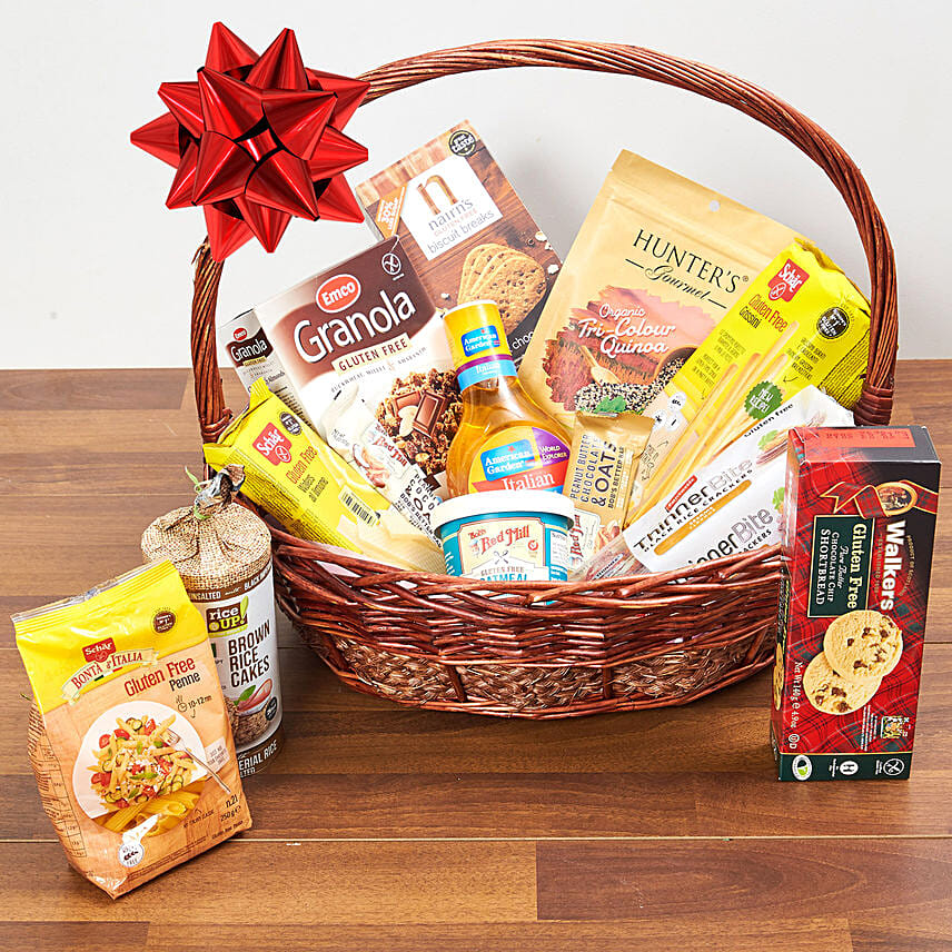 Healthy Gluten Free Basket: Get Well Hampers