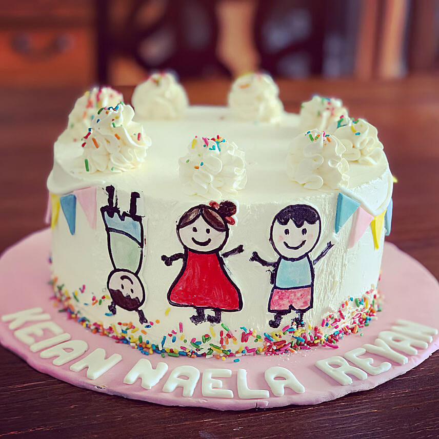 Happy Kids Chocolate Cake: Kids Birthday Cakes