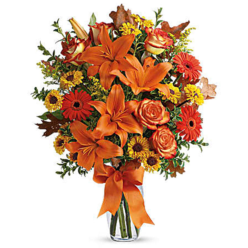 ExquisiteFloral Arrangement: Halloween Gifts