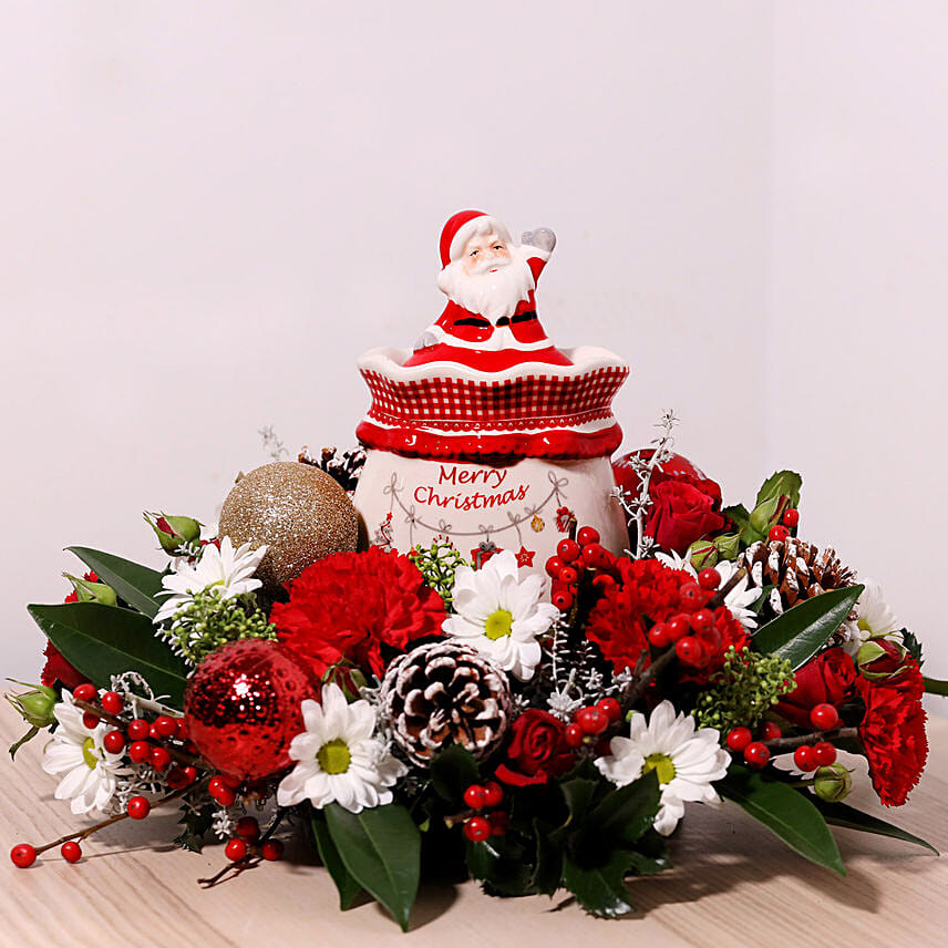 Christmas Wishes Flower Arrangement: Christmas Gift Singapore
