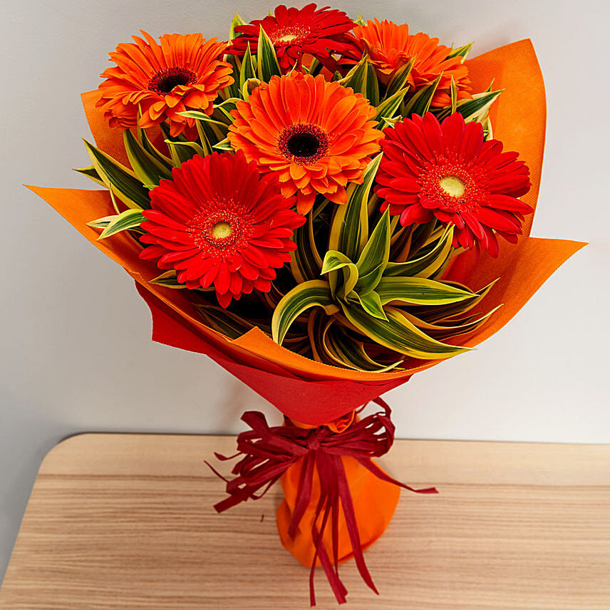 Blush Gerberas Bouquet: CNY Gifts Singapore