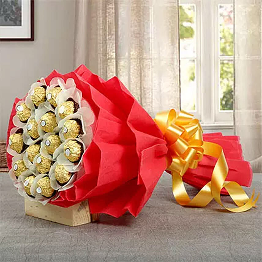 16Pcs Ferrero Bouquet: Valentines Chocolates
