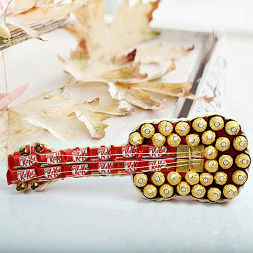 Chocolates Guitar for Valentines Day: Valentine's Day Chocolates