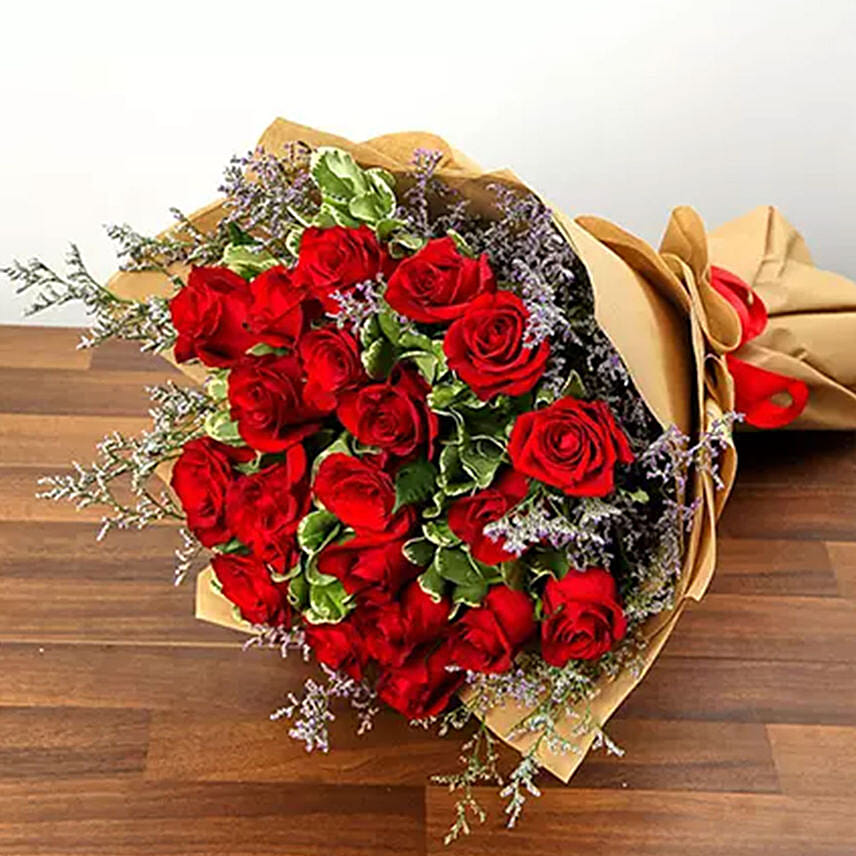 Bouquet Of 20 Red Roses: Bouquet Of Roses