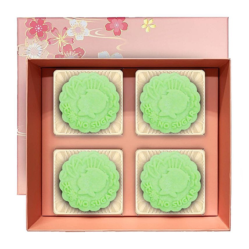 Jasmine Green Tea Truffle Yolk Mooncakes- 4 Pcs: Mooncake Singapore