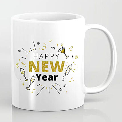 Happening New Year Greetings Mug: Personalised Gifts For Men