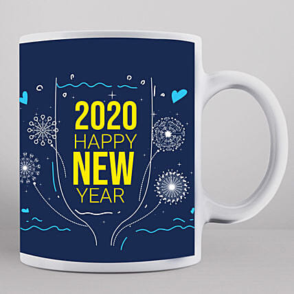 2020 New Year Wishes Mug: Personalised Gifts for Him