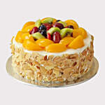 Fruit Cake and Red Rose Bouquet