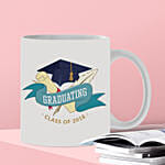 Graduating White Printed Mug