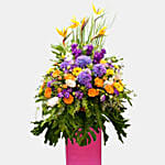 Joyful and Exotic Flower Arrangement