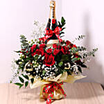 Flower Wrapped Champagne