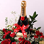 Flower Wrapped Champagne