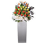 Bright Gerberas Flower Stand