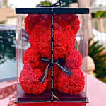 Artificial Red Roses Teddy