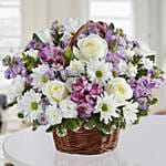 Basket Of Royal Flowers