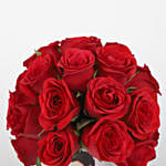 20 Red Roses In White Mug