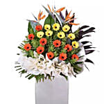 Bright Gerberas Flower Stand