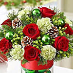 Christmas Decor Floral Vase