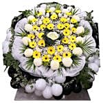 Condolence Yellow Flowers Arrangement