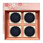 Dark Nibs Truffle Yolk Mooncakes- 4 Pcs