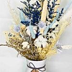 Beautiful Dry Flowers In Ceramic Vase